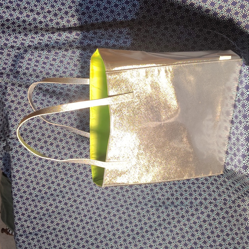 Clinique Elegant Silver Tote Bag